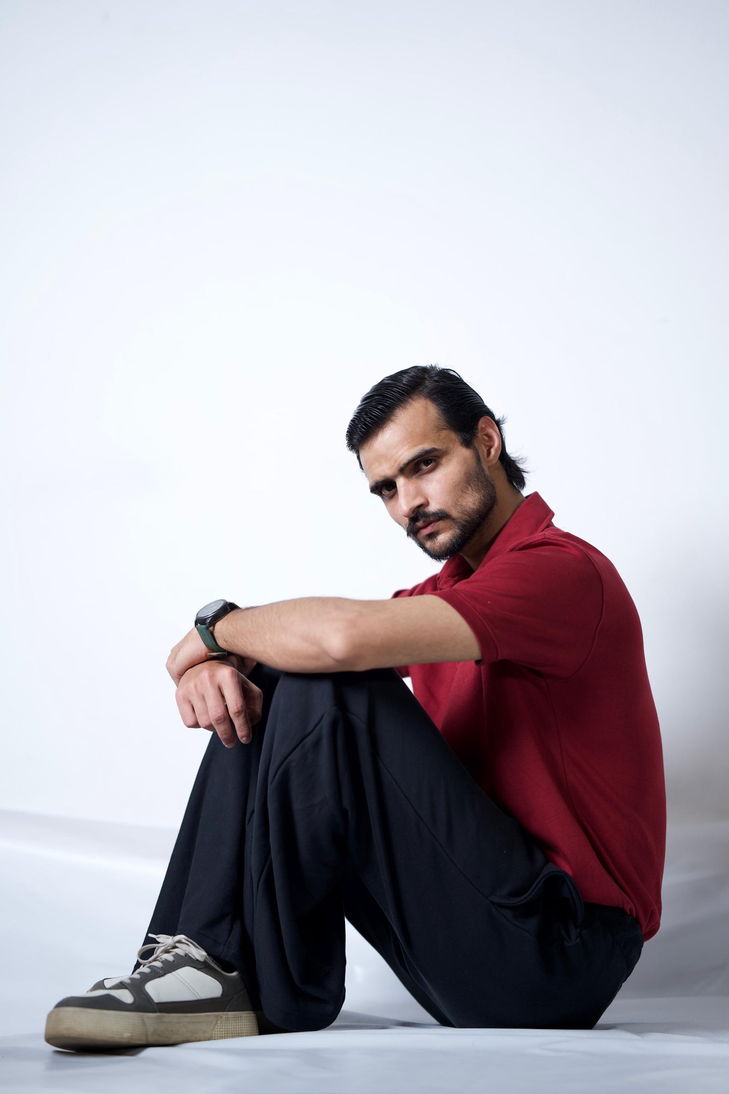 WITH Basic Polo – Johnny Collar (Maroon)