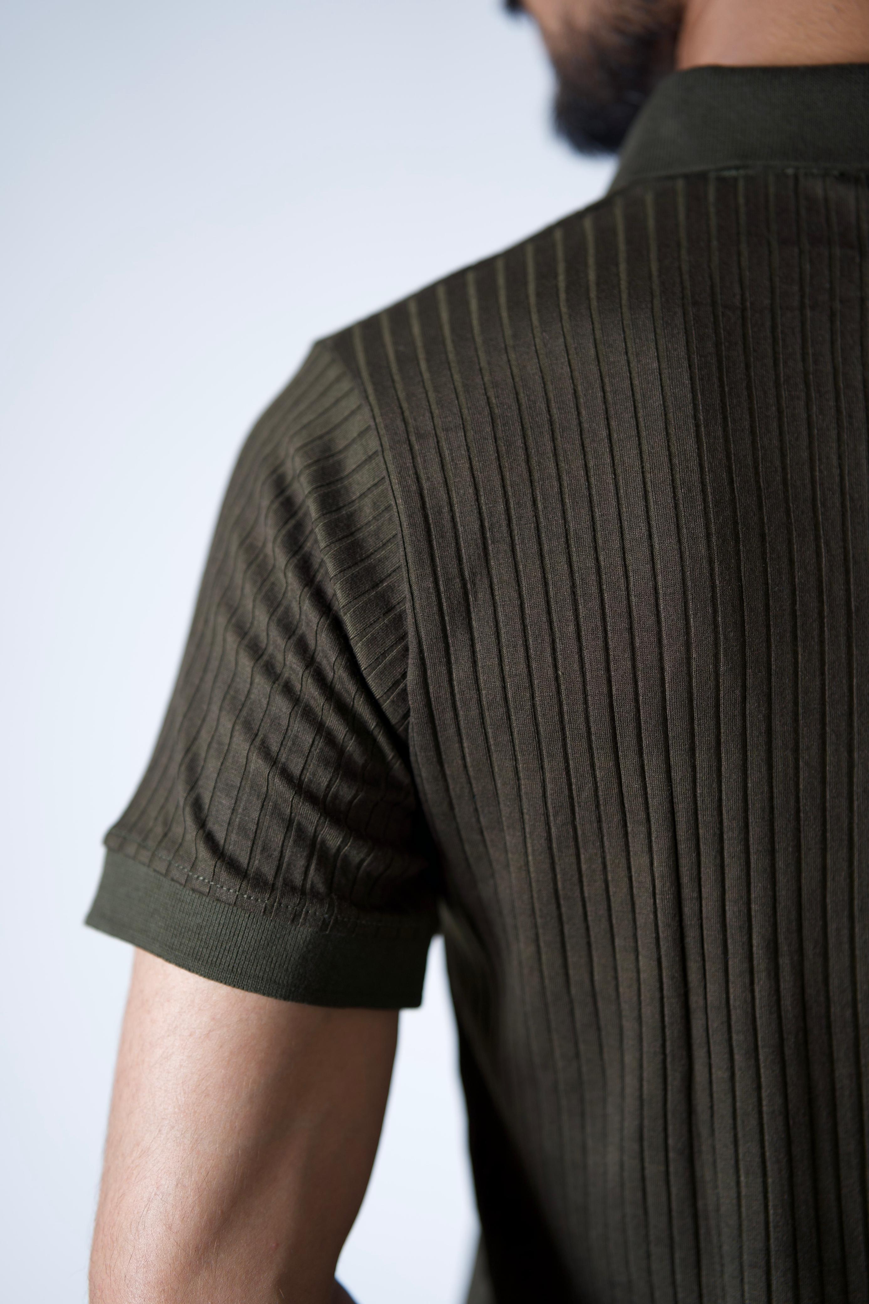 Drop Needle Polo (Olive Green)